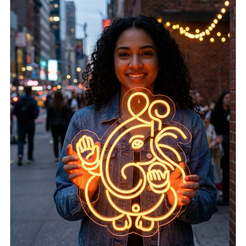  | Enseigne néon éléphant | Doté de tubes néon incassables fabriqués à la main avec une lueur orange vibrante pour un éclairage lumineux et uniforme et une durabilité à long terme | 30 x 24 pouces | Orange