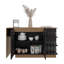Wenge and Natural Oak 2-door Kitchen Island
