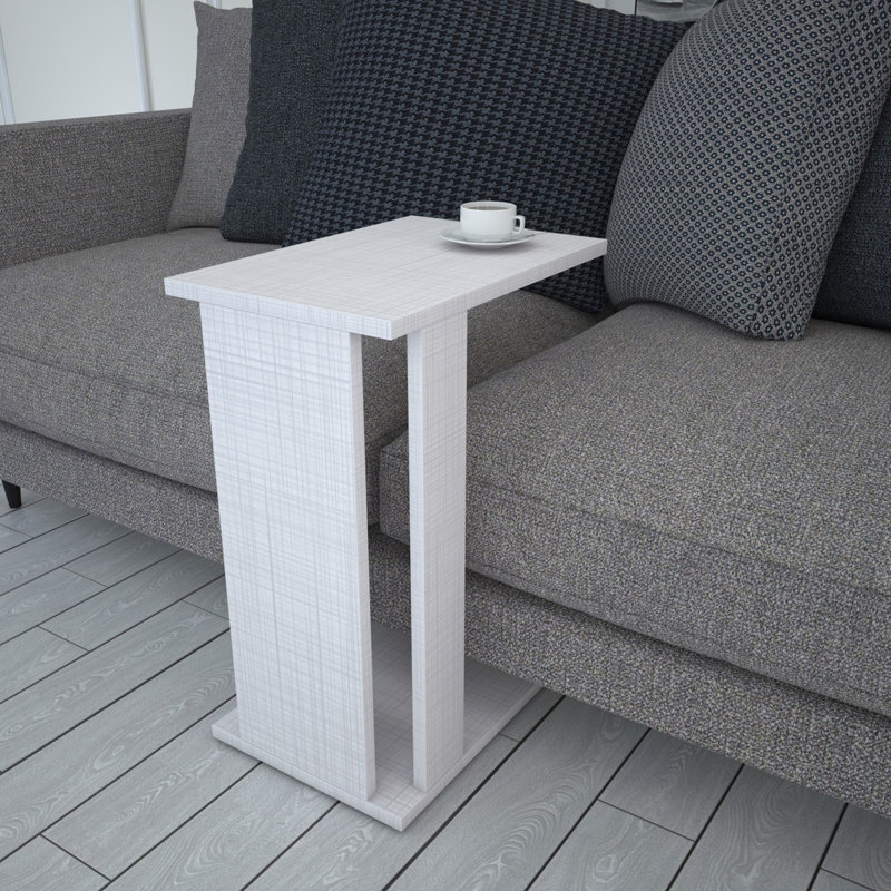 Table de bout Aner C Table, Blanc