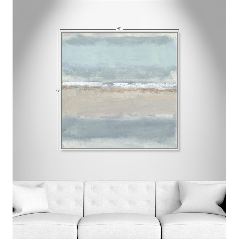 Dandelion 1 - Cadre flottant, reproduction d'art sur toile, Blanc, H 45 po x l 45 po x P 2 po