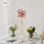 10 pièces porte-bougie sur pied en métal autoportant pour bouquets de fleurs pour réception de mariage