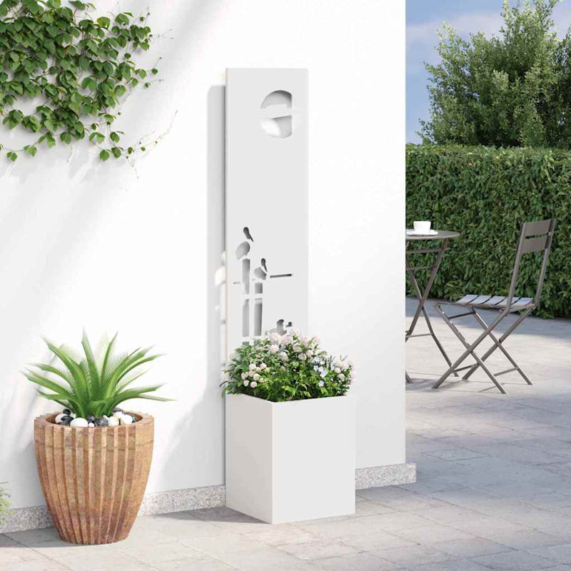 Planter Box, 140cm H x 32cm W x 32cm D, White