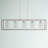 Elutheria 5-Light Adjustable Dimmable Kitchen Island Chandelier with Glass Shades