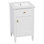Meuble-lavabo de 20 po avec lavabo, pieds en bois massif, tablette réglable, tiroir inclinable, boutons en alliage de zinc, armoire autoportante moderne pour petite salle de bain