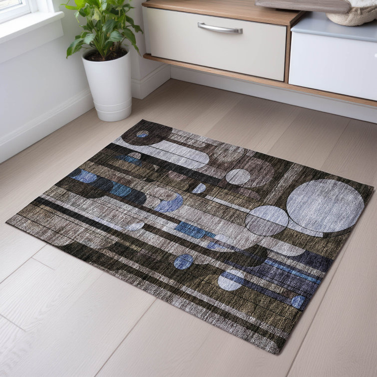 Premium Machine Washable Dimatteo AMF1125 Geometric Rug