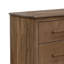 Commode Okai, 6 tiroirs, poignées en métal, bois massif brun campagne