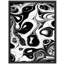 Reproduction d'art encadrée abstraite pour décoration intérieure moderne - 8 po x 10 po-116561586-116561587