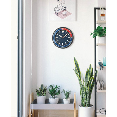 QXA791JLH Heritage Design Clock, Red/White/Blue