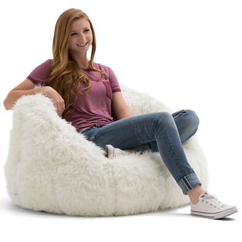 Grovelane Faux Fur Bean Bag Chair | Wayfair