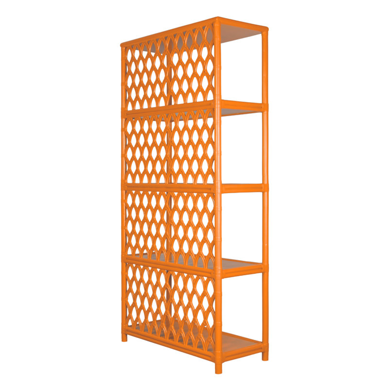 Casablanca Bookcase, Citrus Orange