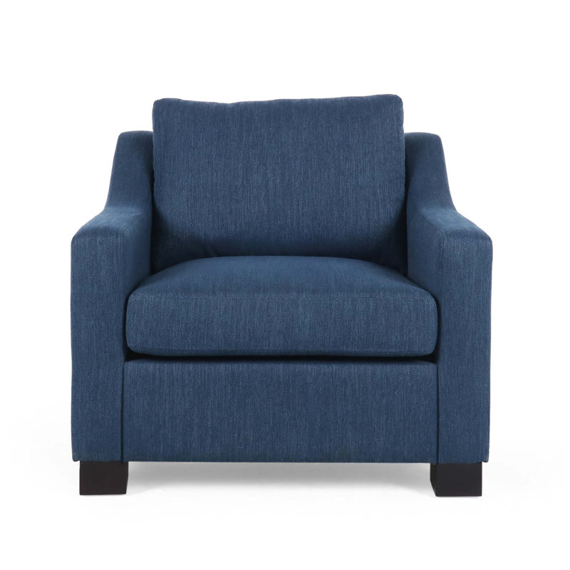 Fauteuil en polyester 85,73 cm Latitude Run, 100 % polyester bleu marine