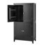 Armoire de rangement autoportante moderne Iridell avec tablettes réglables et finition imperméable-126157645