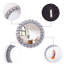 Petit miroir mural décoratif rond 17,7 po Freelon