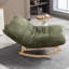 Fauteuil berçant adulte en velours côtelé-1828076624