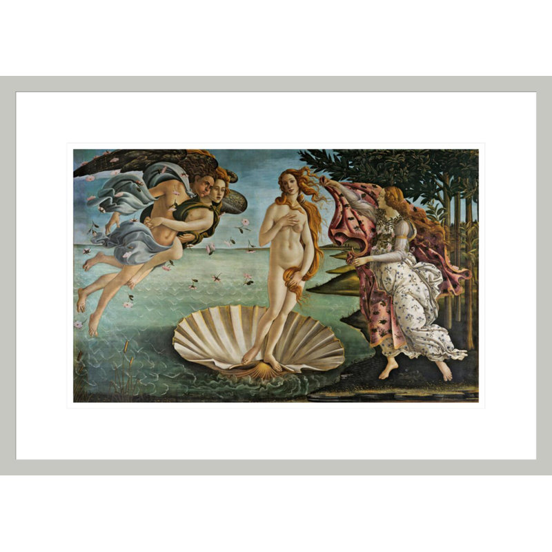 La naissance de Vénus par Sandro Botticelli, impression giclée sur cadre, H 15,74 po x l 21,75 po