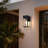Modern Dusk to Dawn Sensor Outdoor Wall Light - Waterproof Outdoor Sconce With Clear Glass -673284669