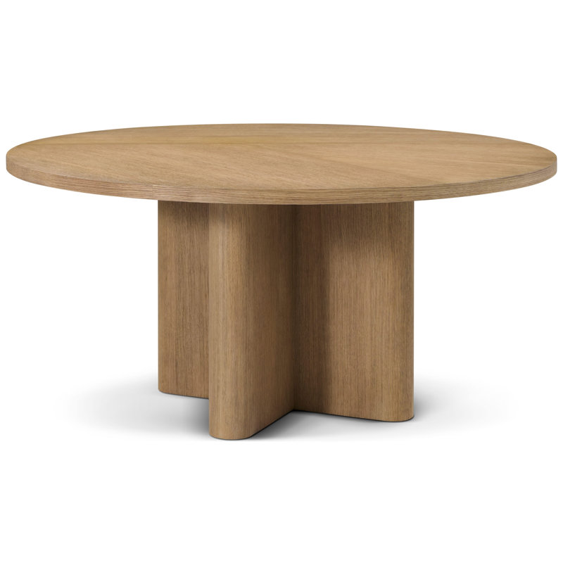 Kyoto Dining Table, 30" H x 62.99" L x 62.99" W, Natural