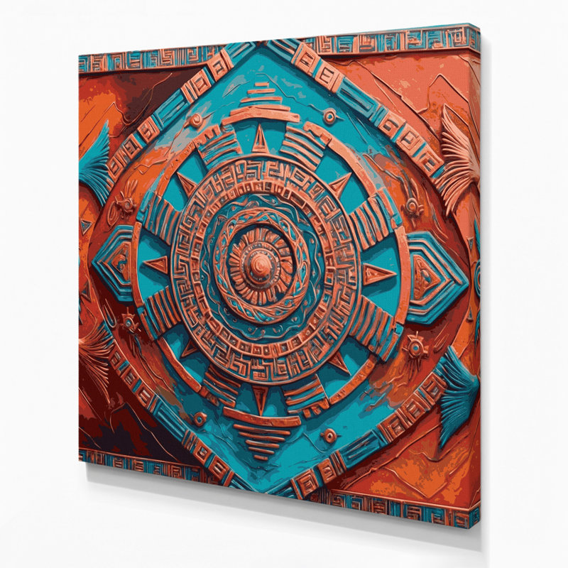 Art mural sur toile rose du sud-ouest 227, H 32 po x l 32 po