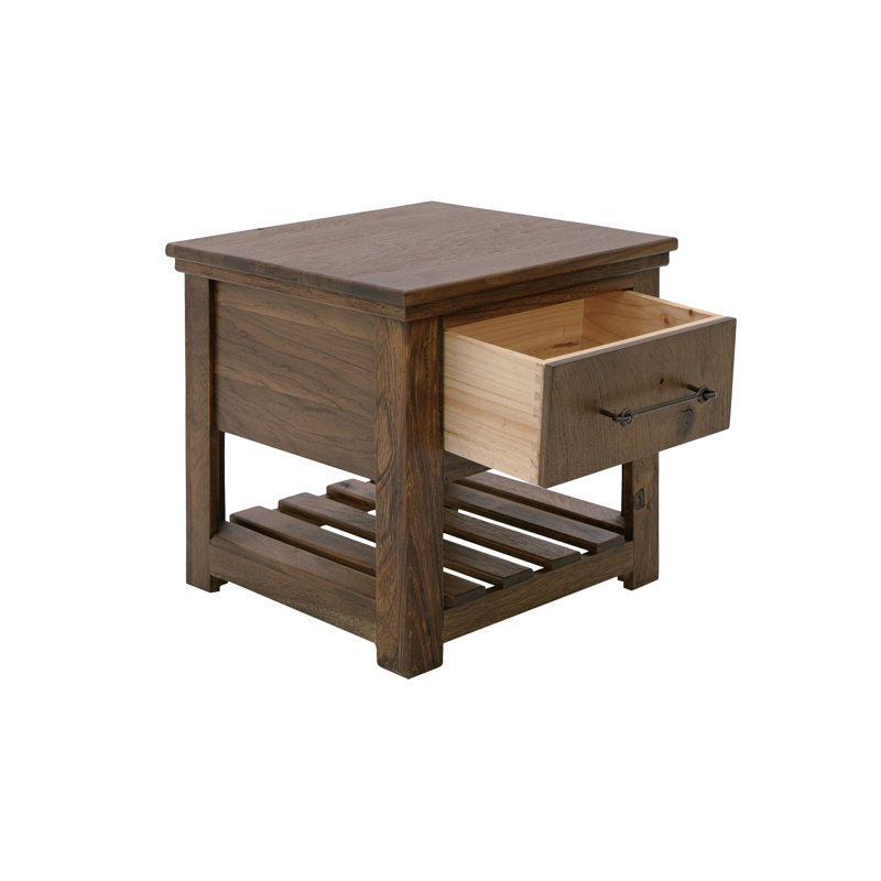 1 Drawer, 1 Shelf, End Table, 23.25'' H x 23.25'' W x 23.25'' D