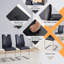 Ensemble de 2 chaises de salle à manger modernes Modern