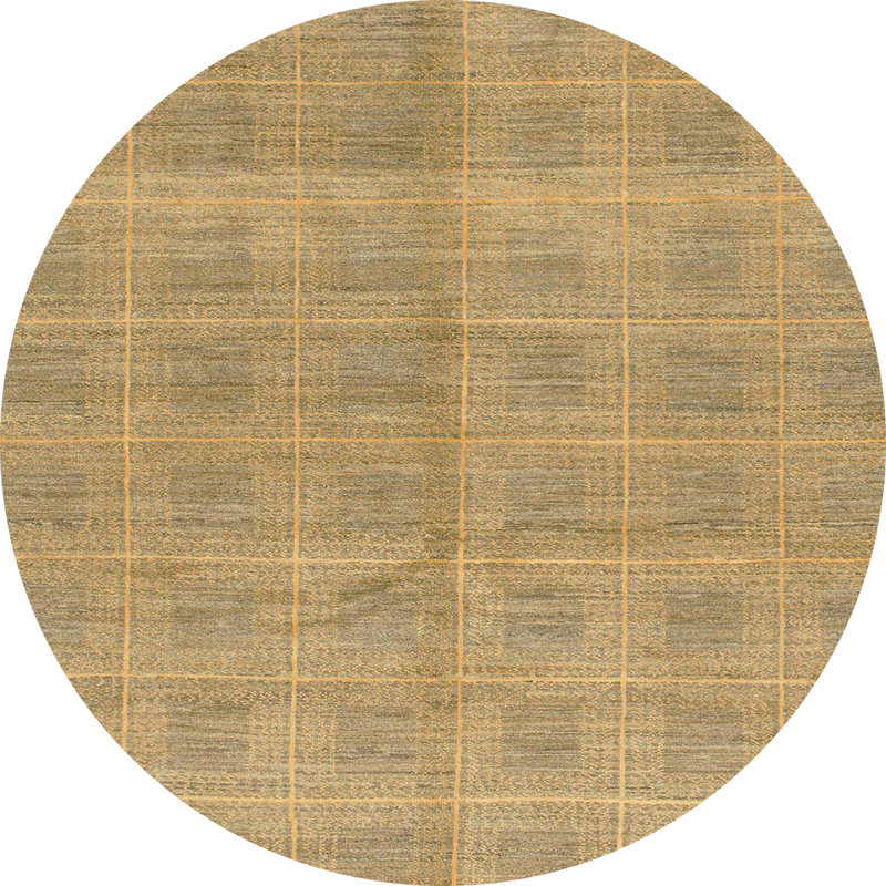 Tapis abstrait moderne 1492, Rond 7 pi