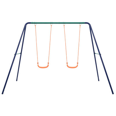 Difiore Rebrilliant Metal Swing Set with 2 Swing(s)