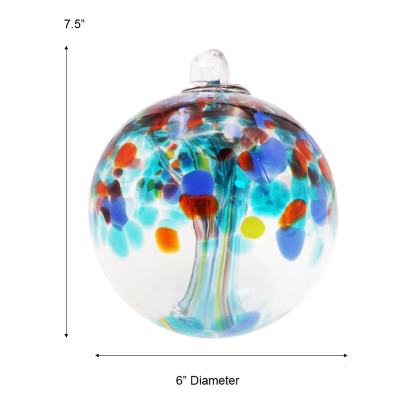 Ornement en verre Devotion, H 7,5 po x l 6 po x P 6 po