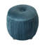 Tabouret de rangement rond en velours avec siège rembourré Conover Glamour-1290193026