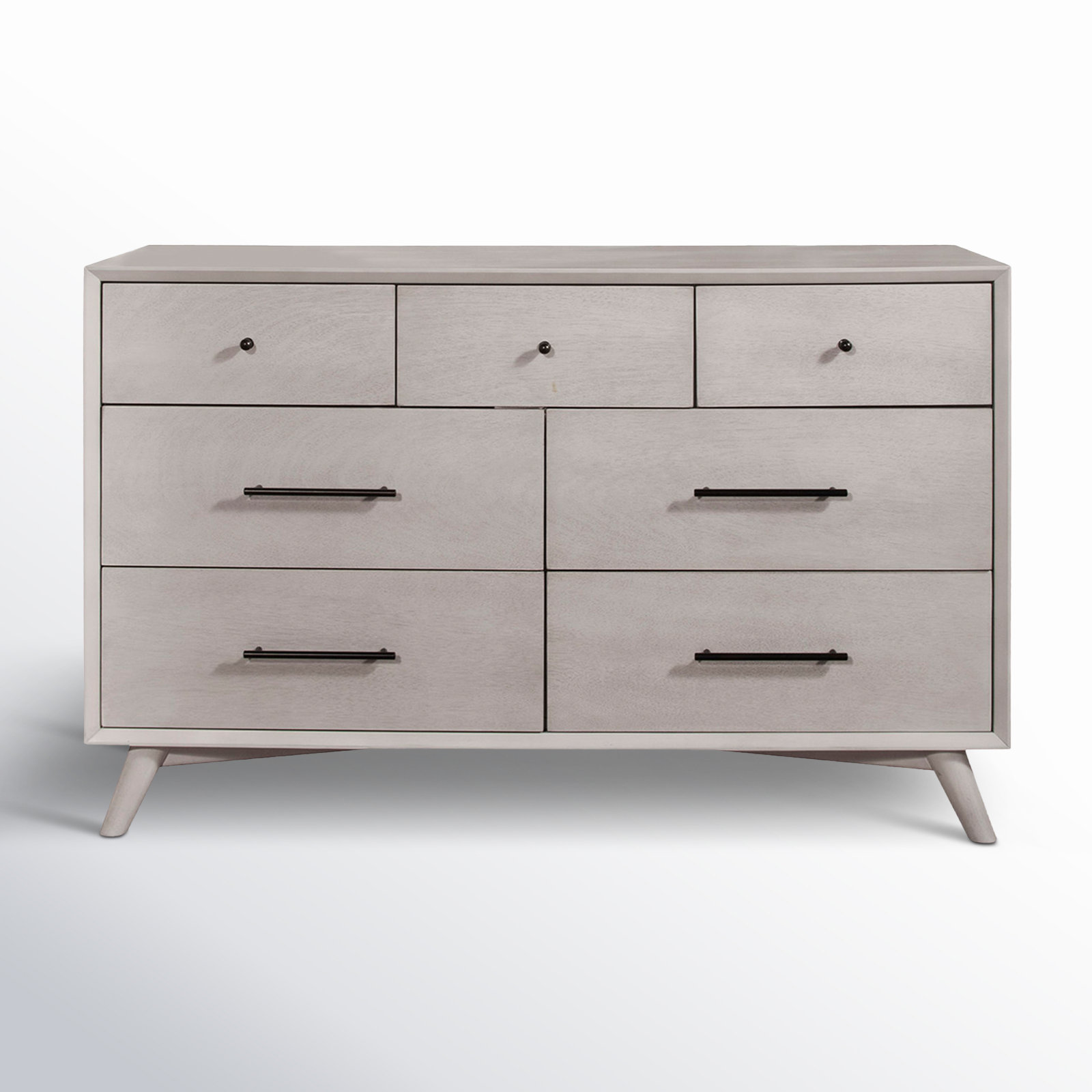 Williams 56" Mahogany Dresser, Gray