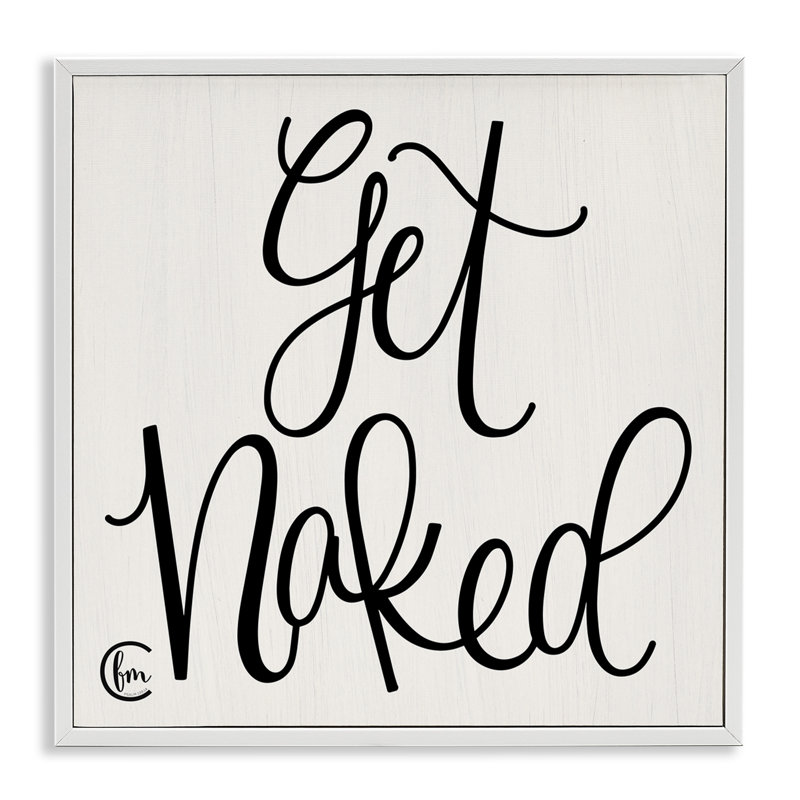 «Get NUE» en noir et blanc «Curly Script Cursive» par Penny Lane, impression d'art textuel, H 12 po x l 12 po