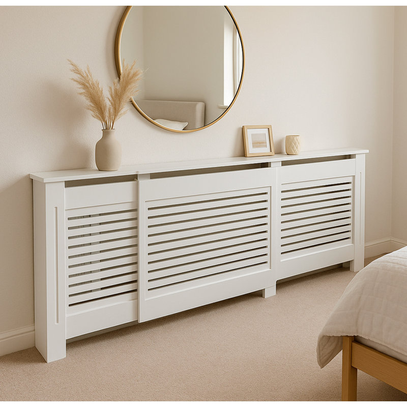 Andes Radiator, White,  83cm H x 172cm L x  20.5cm D
