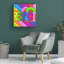 Art mural sur toile tendue «Howie Green» pour décor de salon, de chambre à coucher ou de bureau - 18 x 18