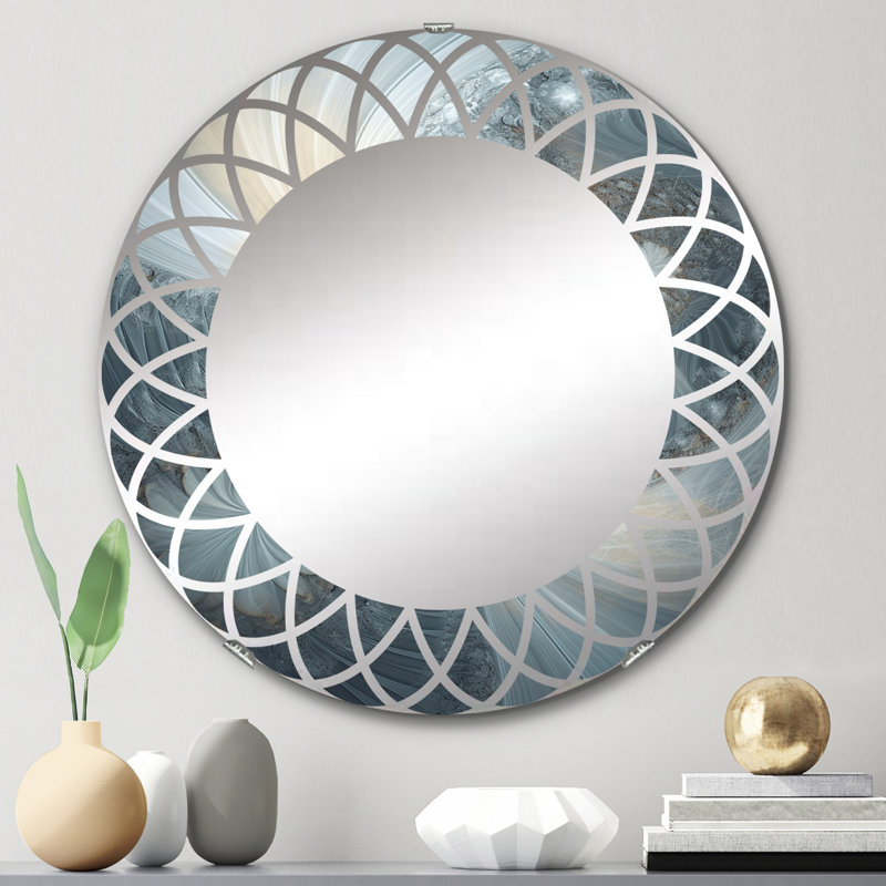 Boullanger - Miroir mural rond moderne, 24 po x 24 po