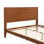 Grand lit plateforme Mid-Century moderne en bois de bambou de 12 pouces avec support en métal à lattes de bois, aucun sommier requis, assemblage facile-1969994722-1969994723
