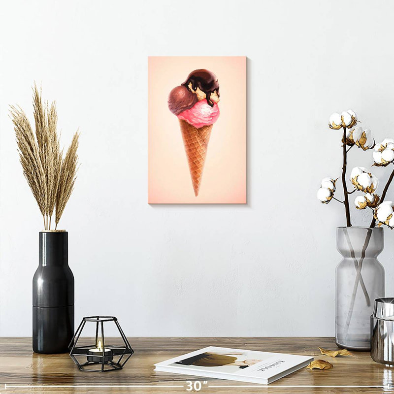 Yarlin Sweet Ice Cream Cone, 12" H x 8" W