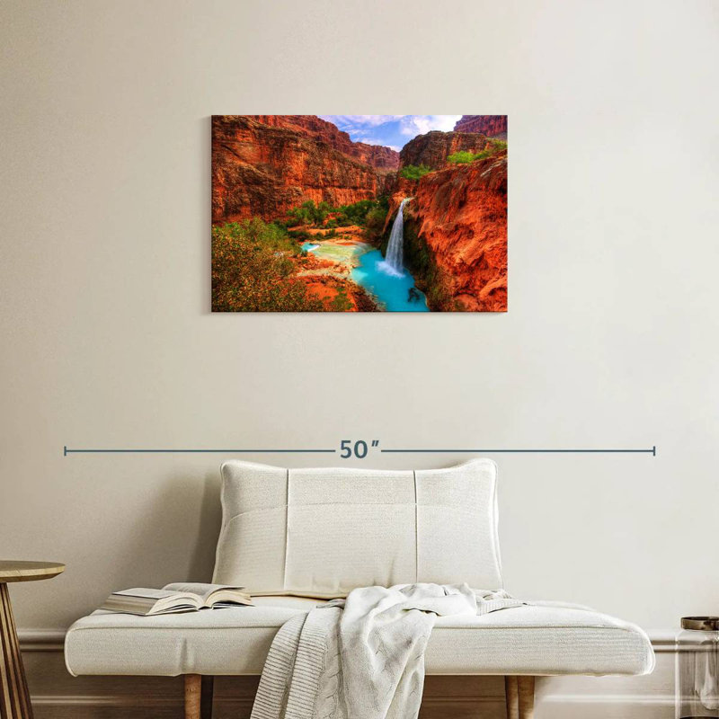 Alvord Havasupai Canyon Falls, H 20 po x l 30 po