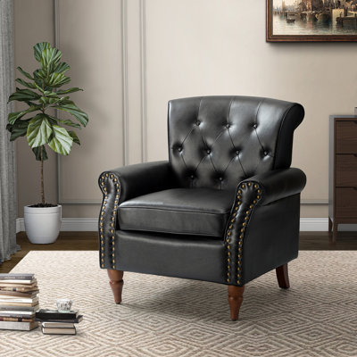 Galatea 29.5" W Armchair With Button-Tufted