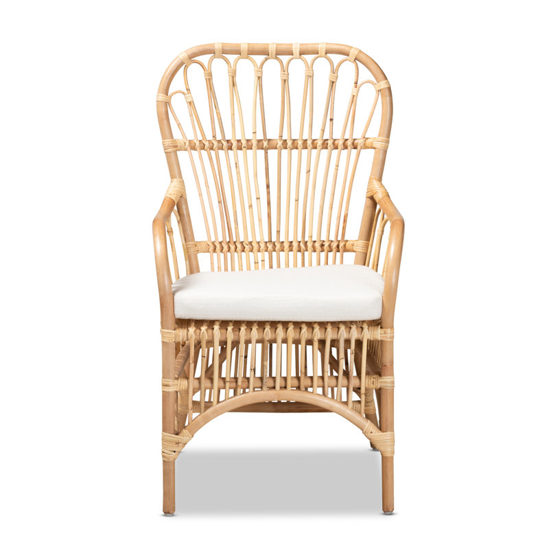Fauteuil moderne et contemporain en rotin naturel