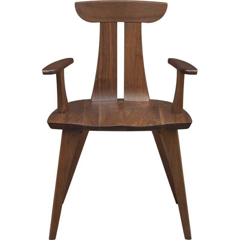 Chaise en bois massif Estelle, Noyer naturel