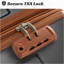 Ensemble de 3 valises extensibles à coque rigide en ABS avec double pivot, ensemble de bagages de voyage avec serrure TSA (20/24/28 pouces, brun noir)