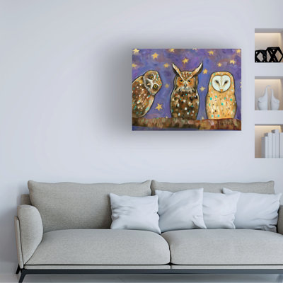 Karrie Evenson Night Owls Canvas Art