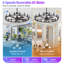 Lustre en roue de chariot 41 "avec ventilateur-21056356