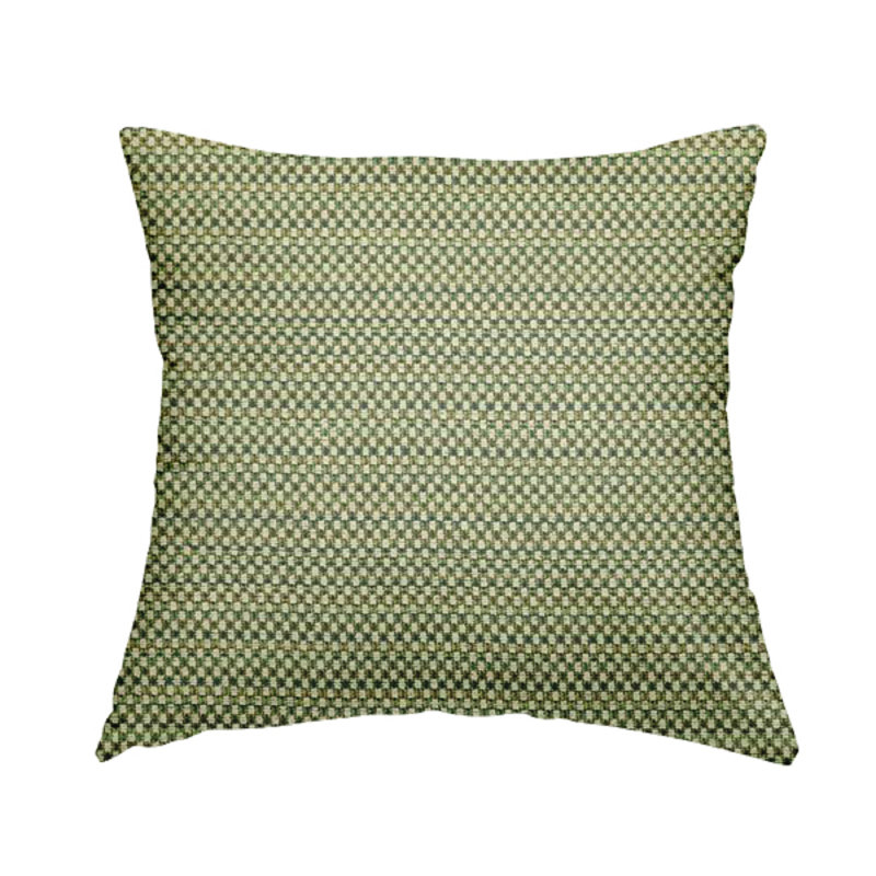 Denyelle Geometric Square Cushion, 55cm H x 55cm W x 5cm D, Green