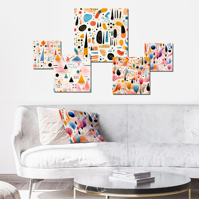 Malakoff - Geometric Wall Decor Set Of 5