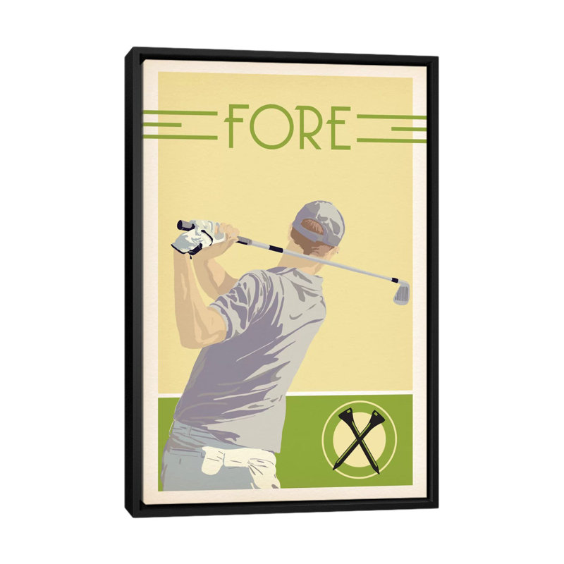 « premier », impression sur toile, H 26 po x l 18 po x P 1,5 po, Toile avec cadre noir, Pas de tapis