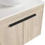Meuble-lavabo moderne 36 po avec lavabo en céramique et fixation murale