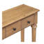 Table d'entrée avec 4 tiroirs, console rétro avec tablette ouverte pour les entrées, les salons et les couloirs (vieux pin)-1391875199