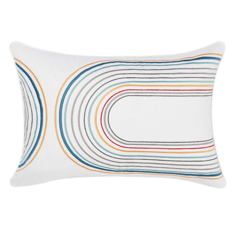  Emb Loop Cotton Throw Pillow