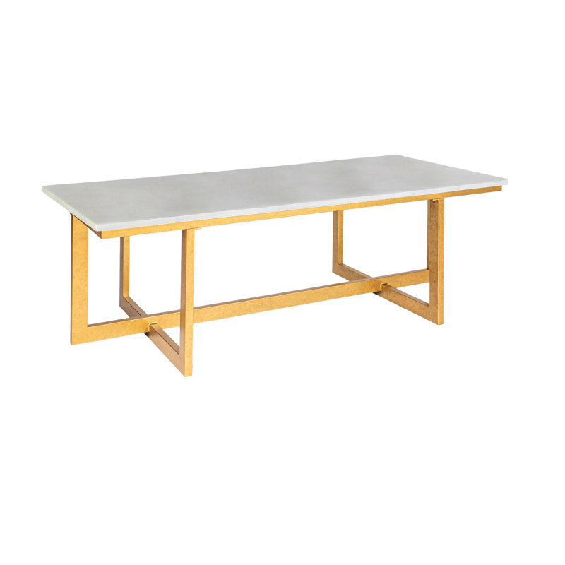 Chicago Frame Coffee Table, Light Gray, Royal Gold