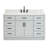Jameal 54'' Solid Wood Single Bathroom Vanity with 0.75'' Carrara Marble Top Sink-845993116-811826004